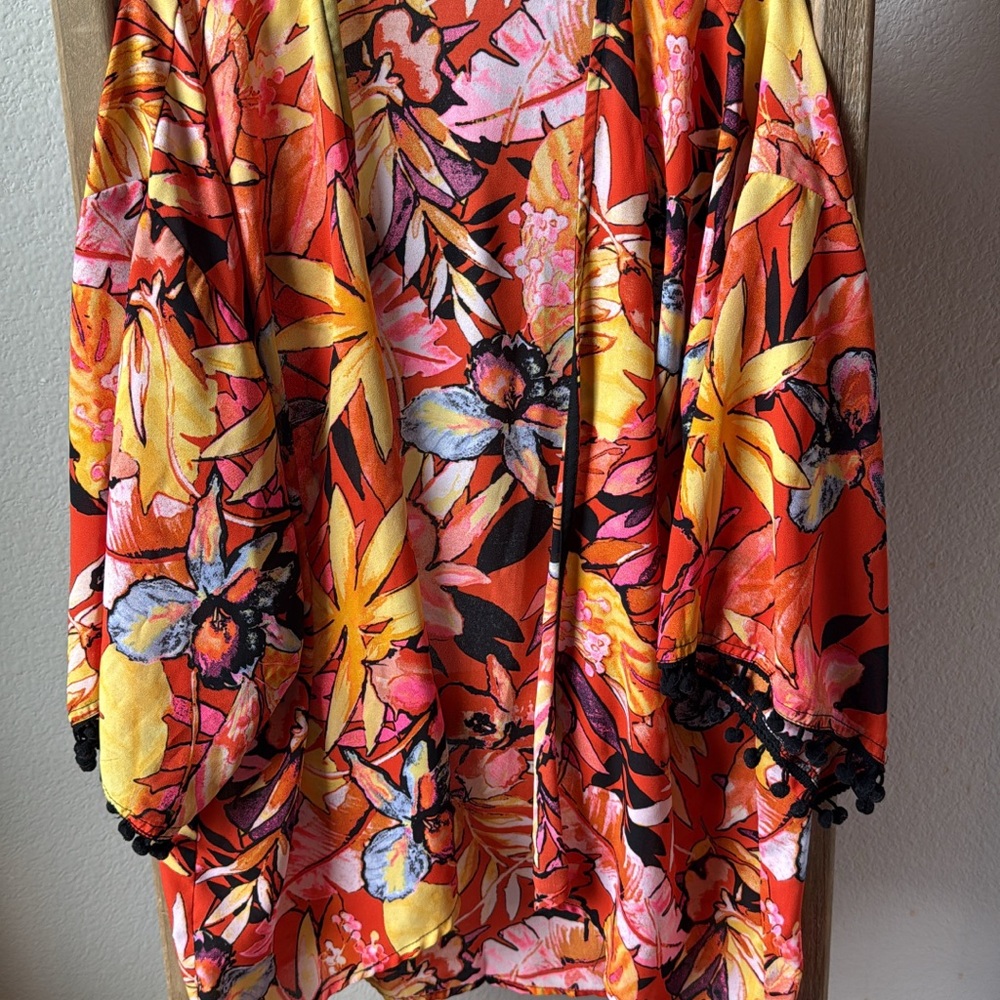 Vibrant Floral Kimono